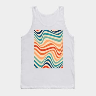 Retro 70s Waves Illusion Tank Top